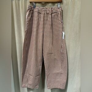 Le Bon Shoppe Arc Pants in Cinnamon Gingham